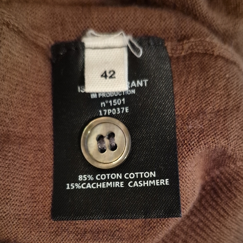 Isabel Marant Red and Brown Cardigan Sweater - Picture 3 of 7